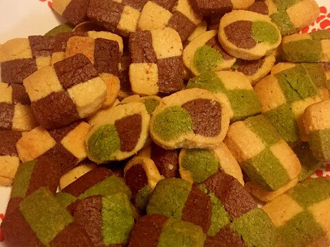 市松模様のアイスボックスクッキー レシピ 作り方 By Hikarin926 楽天レシピ